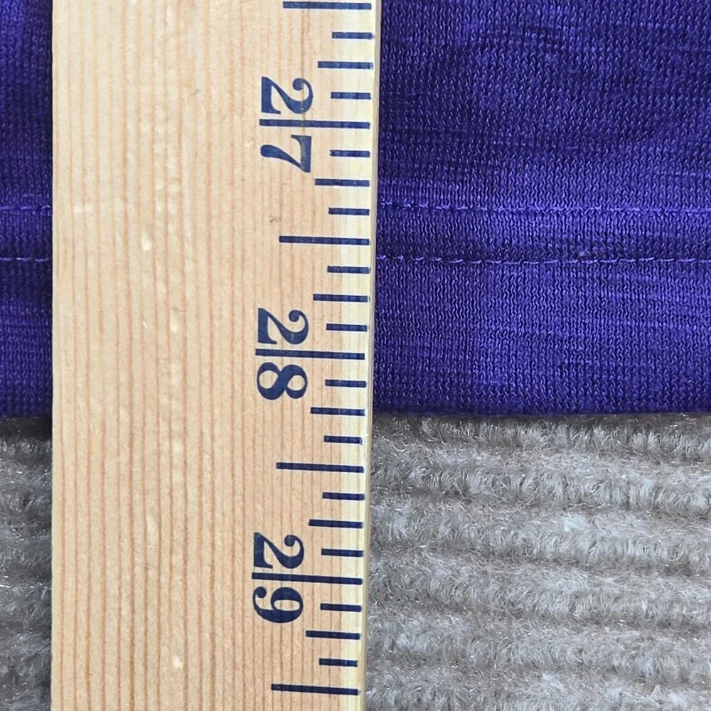 Nike Mens Medium Purple Dri-FIT V-Neck Long Sleeve Training Shirt